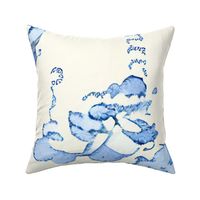 Classic Chinois Toile Design Florals