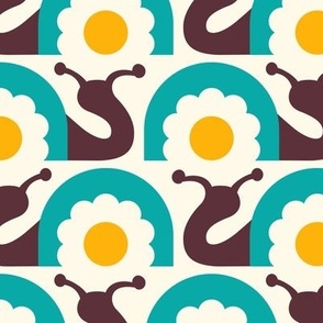 2754 B Medium - playful retro snails