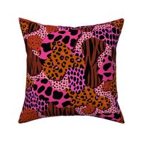 ABSTRACT ANIMAL PRINT-BRONW PINK