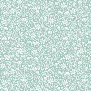 Magical Magnolia Floral, mint (Small)