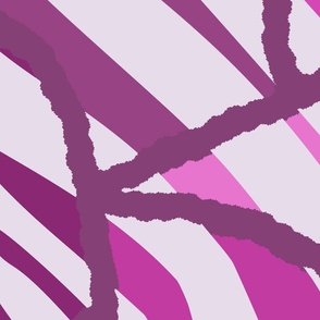 Abstract animal in purple pink-large