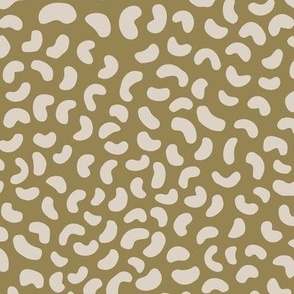 Kitty Toe Beans - Neutral Abstract Golden Brown Tan Grey Animal Print - Cute