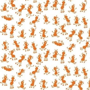Dancing Orange Ants