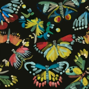 Colorful butterfly wings - abstract and allover