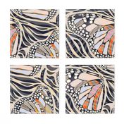 (L) Abstract Boho Butterfly Zebra - Animal Print 1 Earthy Textured