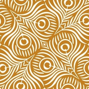Peacock Twirl (Medium), desert sun - Animal Print
