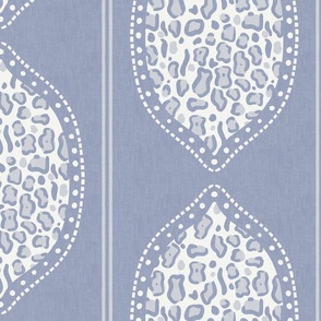 Ocelot Teardrop Stripe, Large, Soft Blue