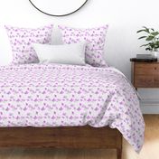 Fuchsia Primavera dreams - watercolor spring florals - painted bloom loose flowers for modern home decor bedding b139-4