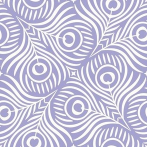 Peacock Twirl (Medium), lilac - Animal Print