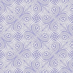 Peacock Twirl (Small), lilac - Animal Print