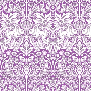 William Morris "Brer rabbit"  white on purple