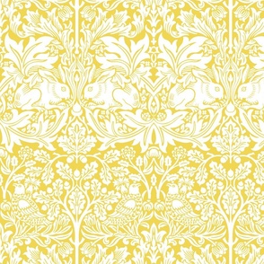 William Morris "Brer rabbit" white on gold yellow