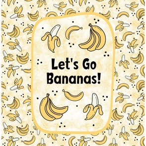 14x18 Panel Let's Go Bananas! for DIY Garden Flag Small Hand Towel or Wall Hanging