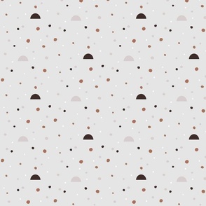 Dotted Abstract Brown