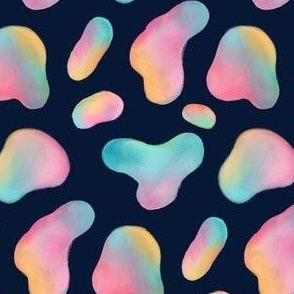 unicorn gradient blob shapes