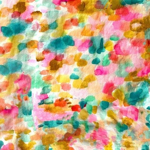 Summer Sunset Watercolor Abstract