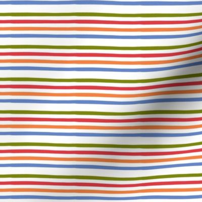 Rainbow Stripes on white, Coffee or Tea Please Collection