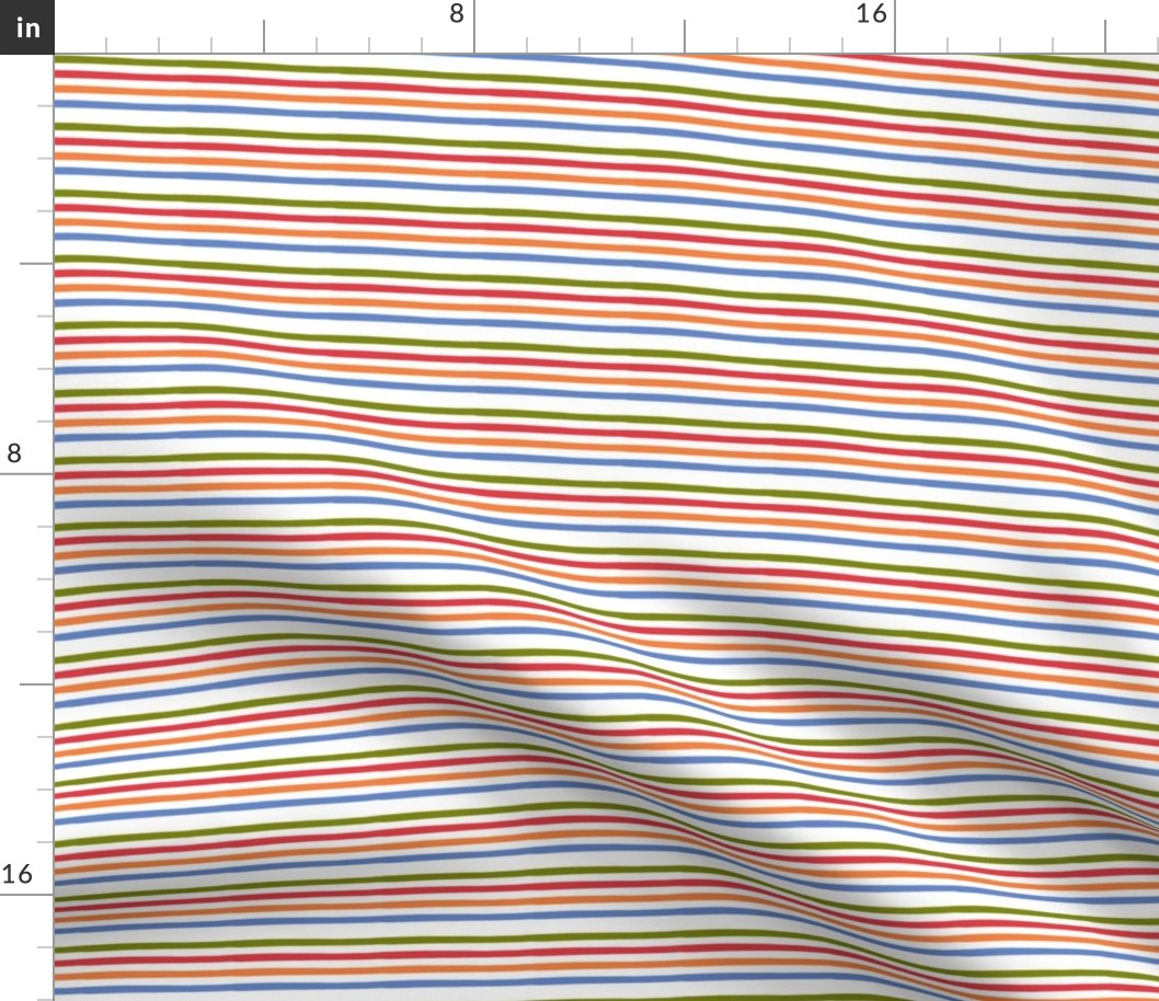 Rainbow Stripes on white, Coffee or Tea Please Collection