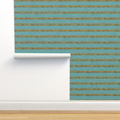 Corda Villa Italiana -Teal Horizontal Stripes