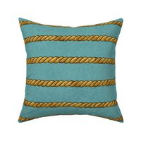 Corda Villa Italiana -Teal Horizontal Stripes