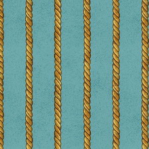 Corda Villa Italiana -Teal Vertical Stripes -Rope