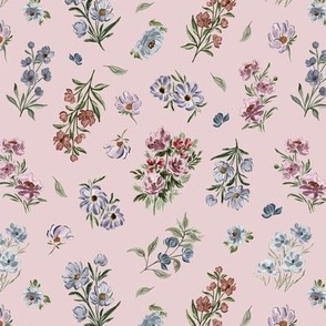 Small - Sophia Floral - Pastel Pink