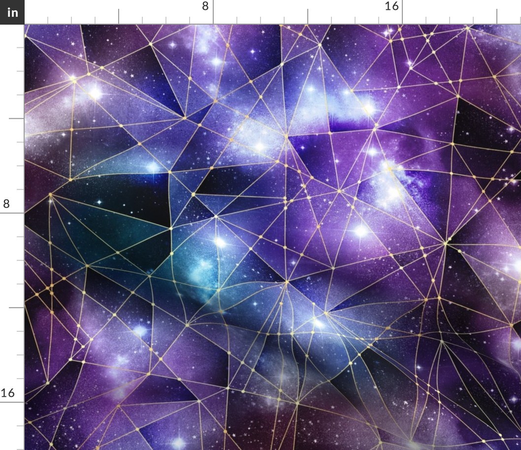 Purple Galaxy Geometric 