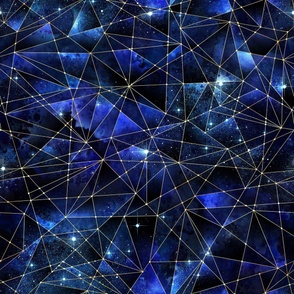 Blue Galaxy Geometric 