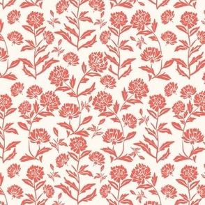 red and creamy white floral farmhouse floral cottage floral Terri Conrad  Designs copy