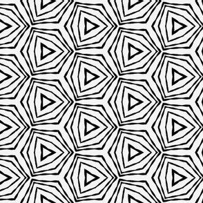 Black+White concentric polygons