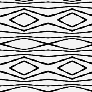 Black+White southwest stripes