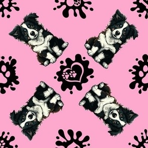 Puppy Love 29 Border Collie Pink