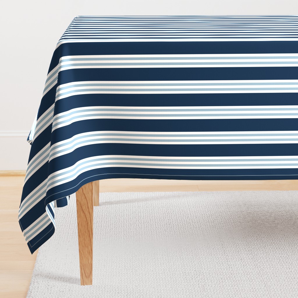 beach stripes on navy