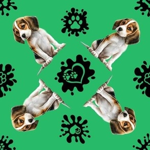 Puppy Love 30 Beagle Green