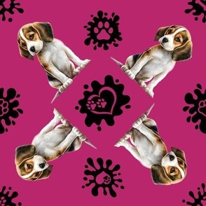 Puppy Love 30 Beagle Raspberry