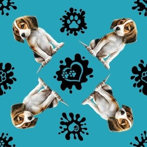 Puppy Love 30 Beagle Teal