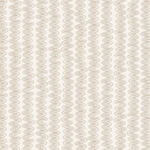 Ric Rac - Cream Ivory Bone Neutral Light - Sweet and Fancy Stripes / Lines