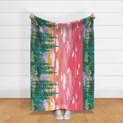 Camp Gertie at Sunset Border Print–42" wide