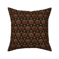 Large Jack O Lantern Halloween Embroidery - XS Scale