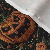 Large Jack O Lantern Halloween Embroidery - Medium Scale