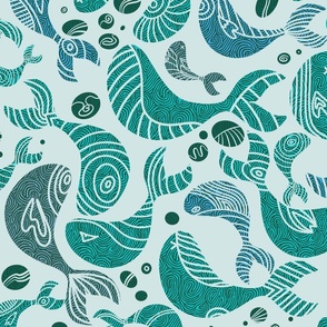 Pantone Turquoise Sea | Jumbo scale