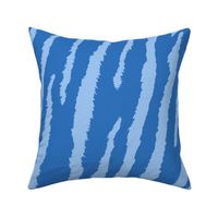 Tiger Stripes Blue on blue Wallpaper and fabric