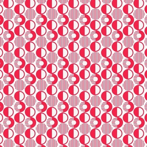 Mid Century Dots_Red/White_Small