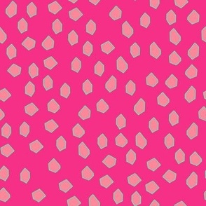 Polygons // Hot Pink, Papaya, Teal