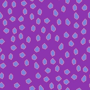 Polygons // Vibrant Purple, Periwinkle, Papaya 