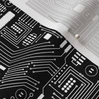 Circuit Board - Black and White