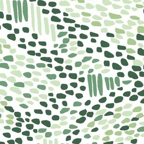 Abstract Snake green-white large