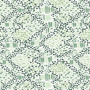 Abstract Snake green-white small