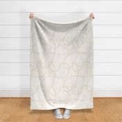 ALL THE WAY DOWN THE LINE, GREIGE ON BEIGE, LARGE SCALE