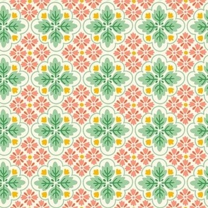 SF P11 vintage style tile pattern cottage floral farmhouse floral bespoke retro geometric Terri Conrad Designs copy